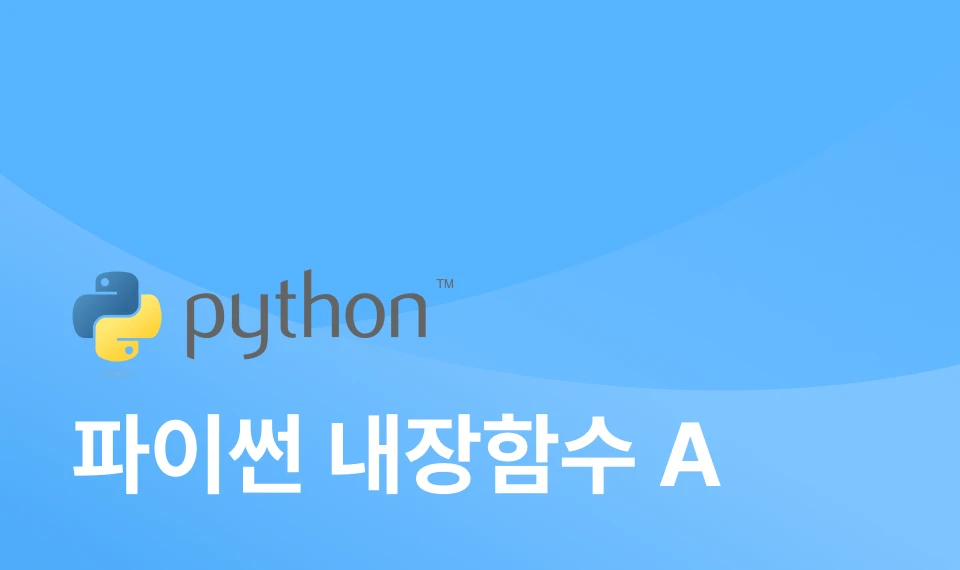 파이썬 내장함수 A 이미지